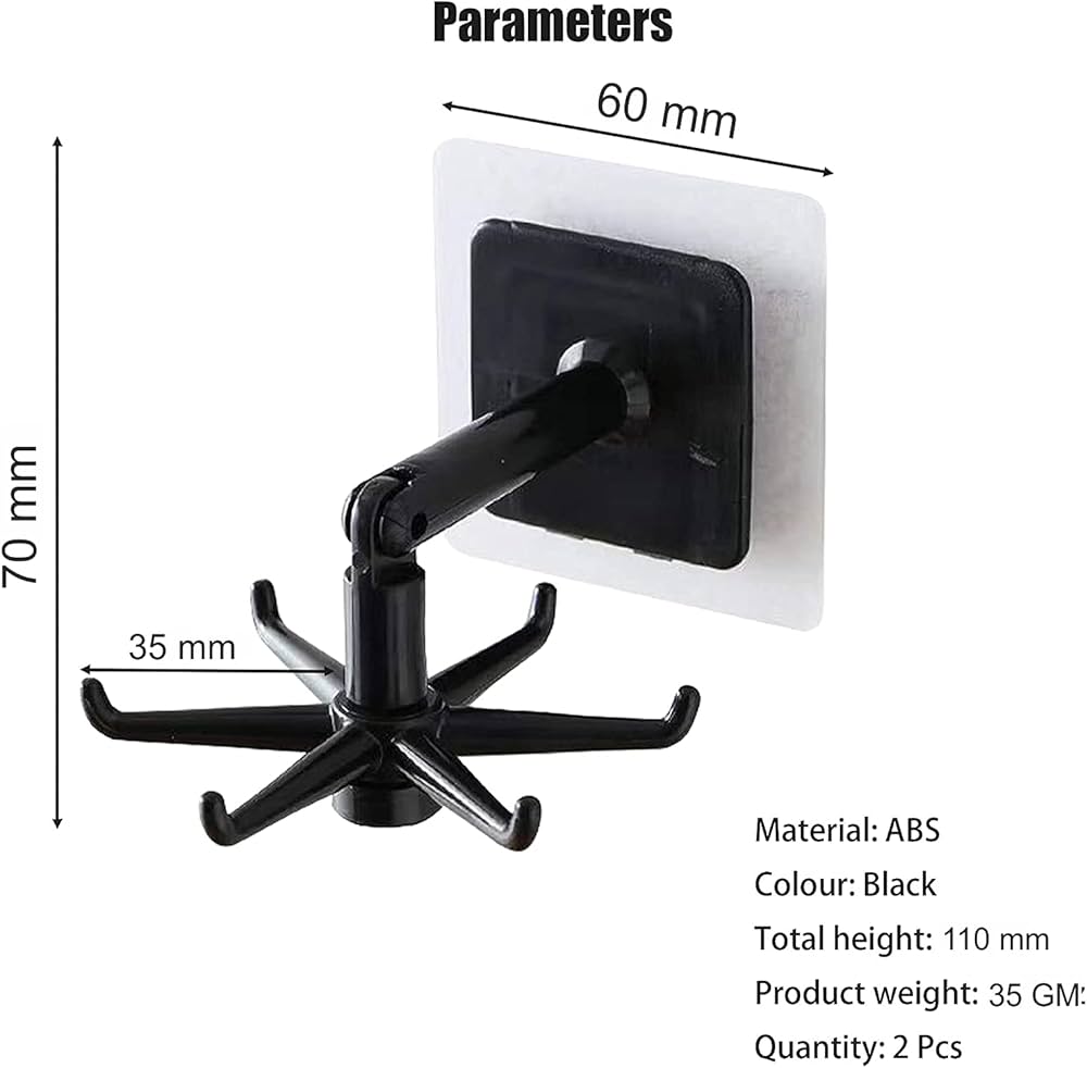 Rotating wall hook