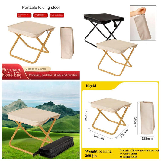 Handbag folding stool